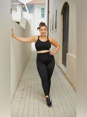 Spanx Every Wear 7/8 Active Black High-Waist Leggings